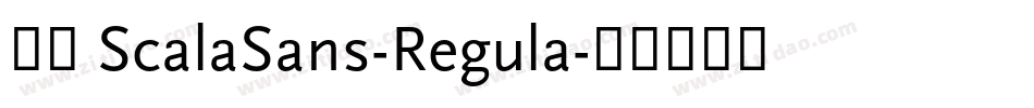 下载 ScalaSans-Regula字体转换